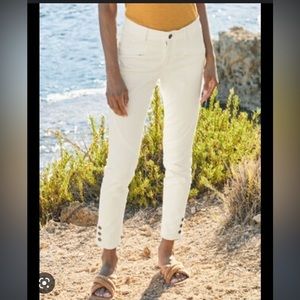 Peruvian Connection size 4 cream white Ryder pant